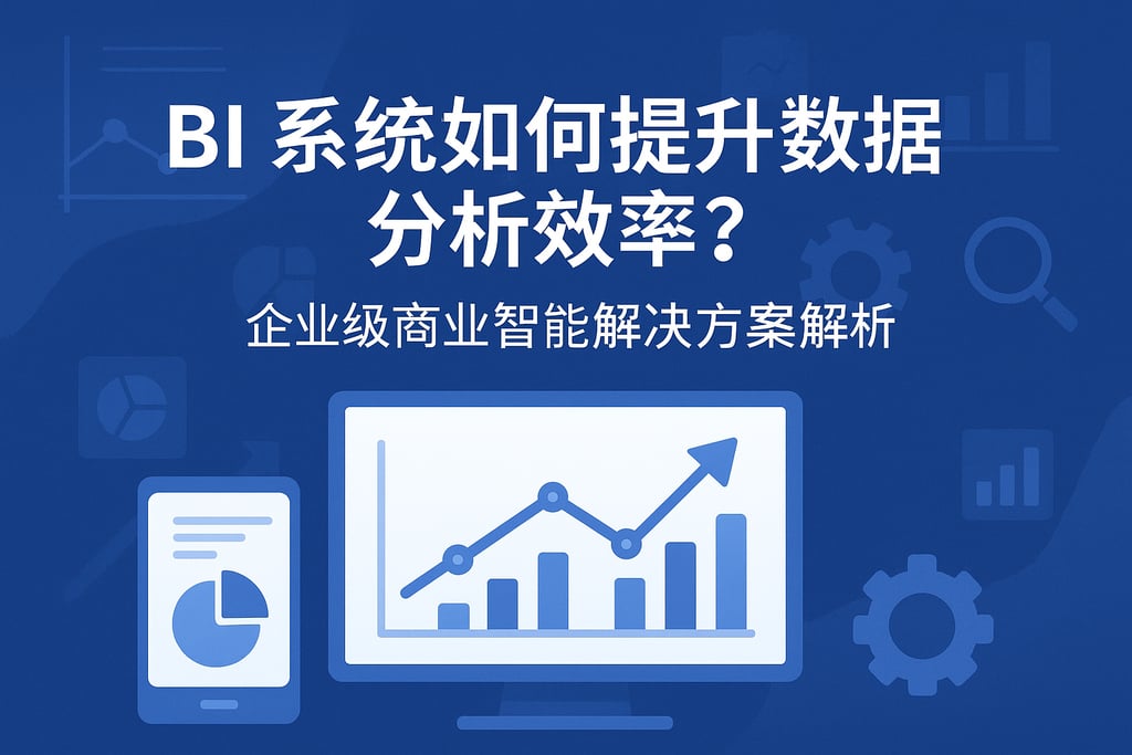 BI系统如何提升数据分析效率？企业级商业智能解决方案解析"